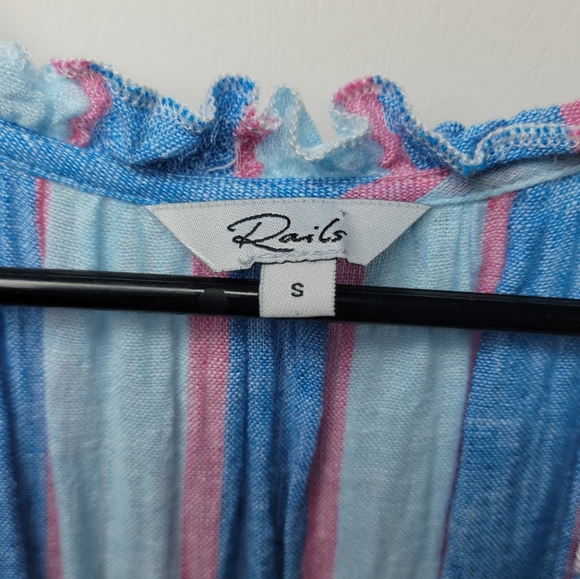 Rails Amellia Linen Blend Midi Striped Dress | Rails Dress | Spring Dress Small - Picture 6 of 9